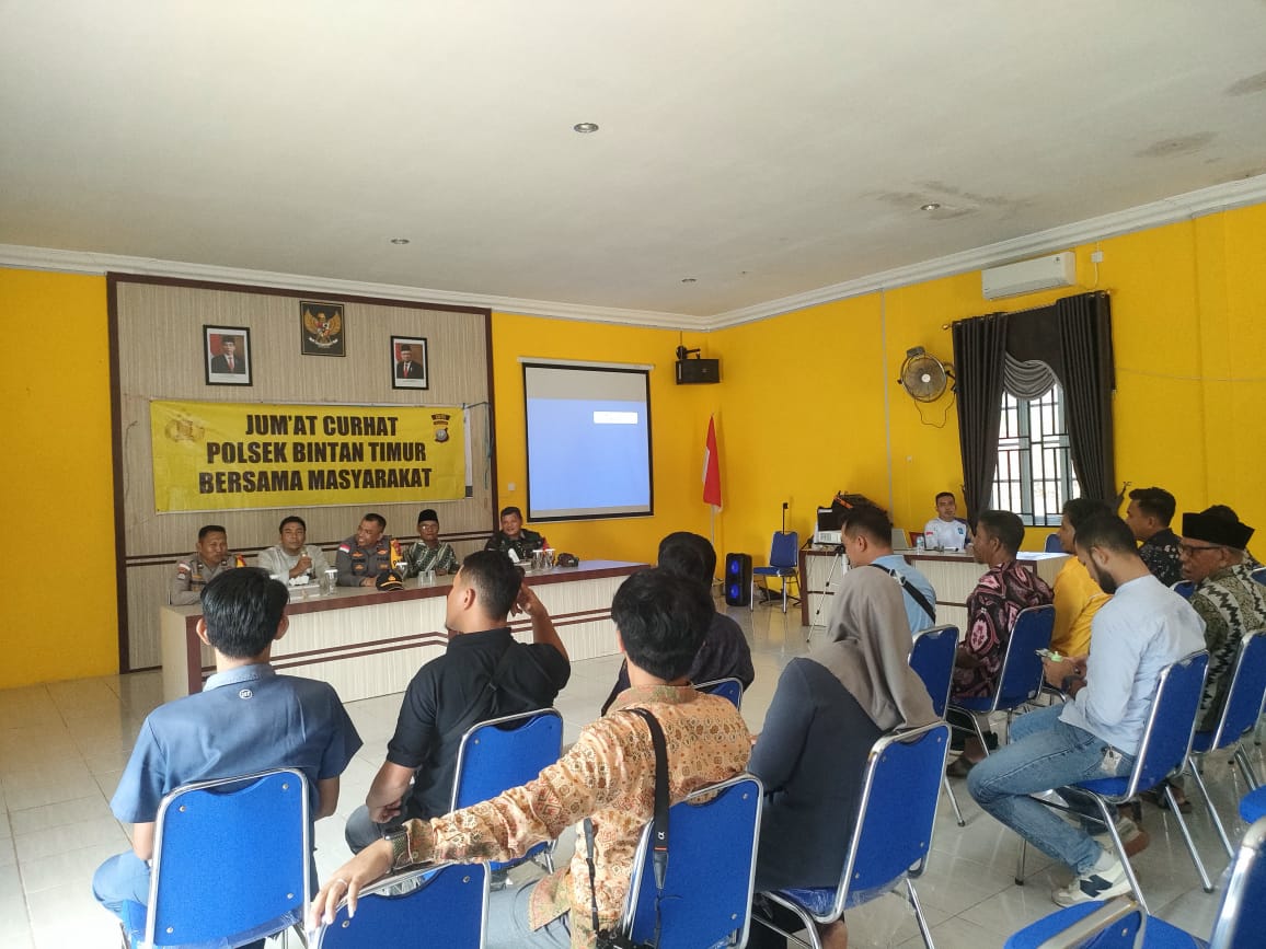 Jajaran Polres Bintan Laksanakan “Jum’at Curhat” Tampung Aspirasi dan Keluhan Masyarakat