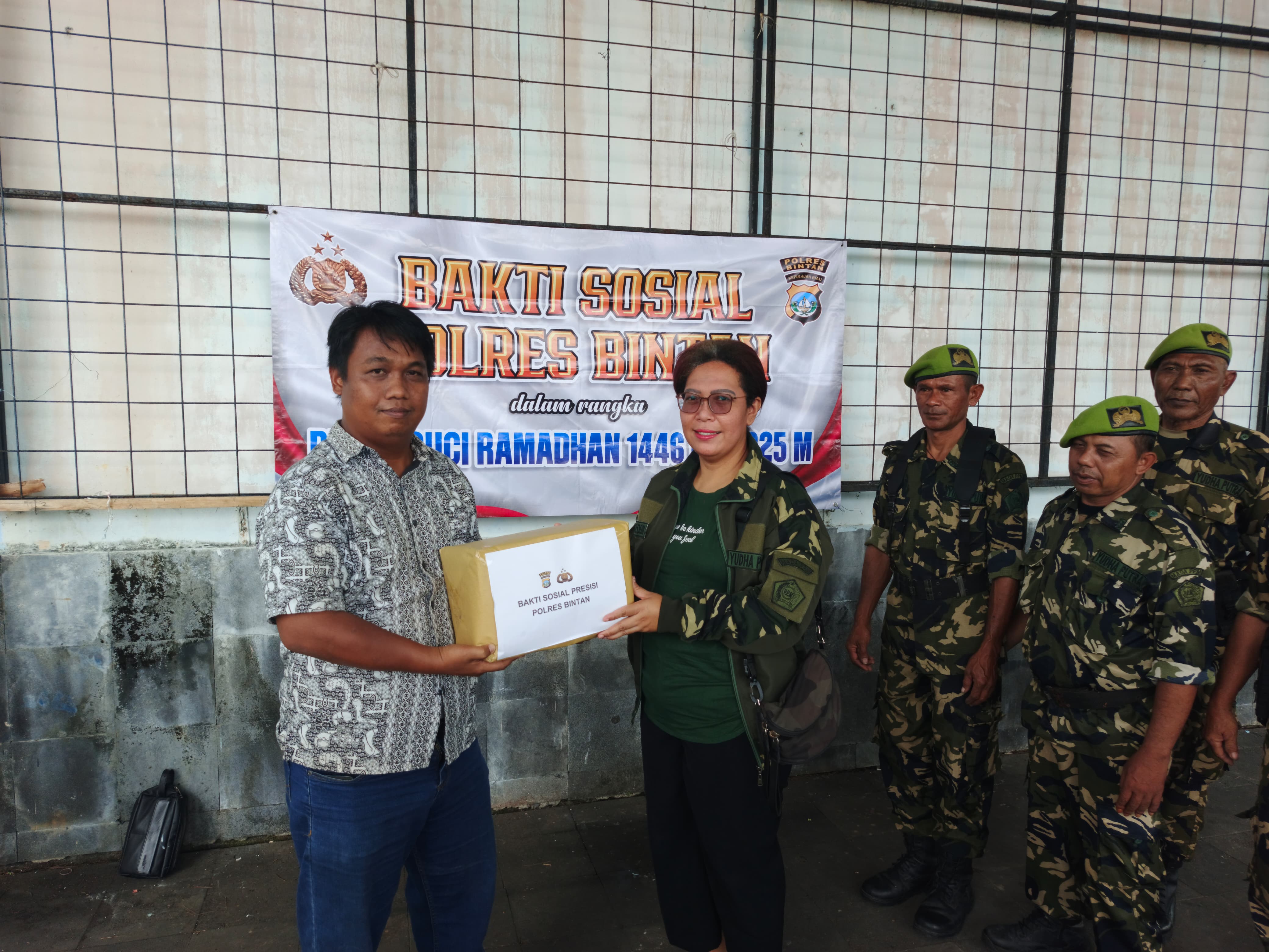 Wujudkan Kepedulian antara Polri dan organisasi masyarakat, Sat intelkam Polres Bintan laksanakan bakti sosial 