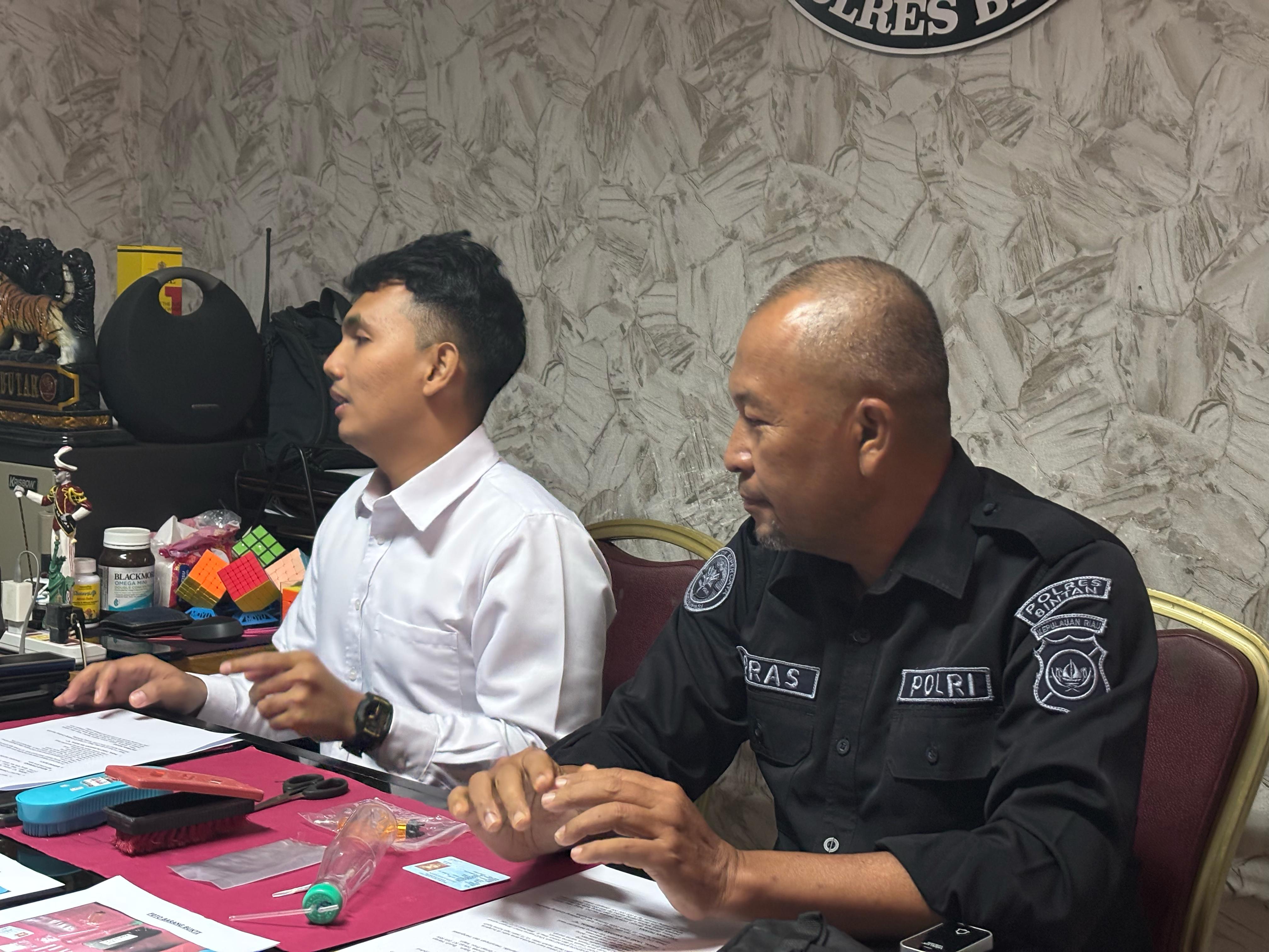 Polres Bintan laksanakan Press Release Pengungkapan Kasus Tindak Pidana Narkotika